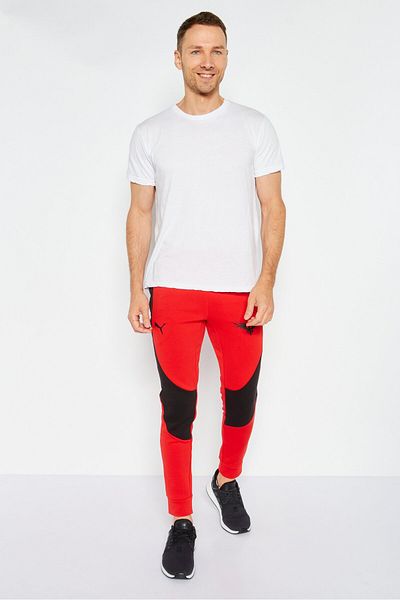 Puma Men Sportswear Fit Training Track Pant, Red