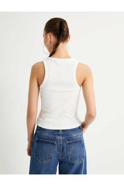 Koton Basic Halter Yaka Atlet Ribanalı Pamuklu