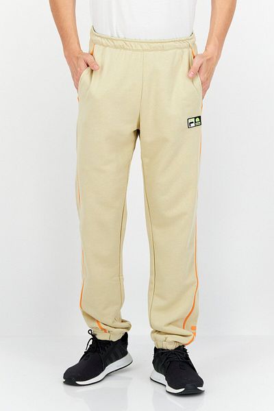 Fila Men Sportswear Fit Brad Logo Training Sweatpants, Beige