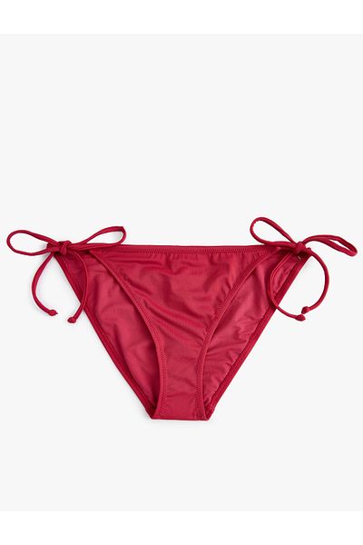Koton Brasilianische Basic-Bikinihose mit seitlichem Bindedetail