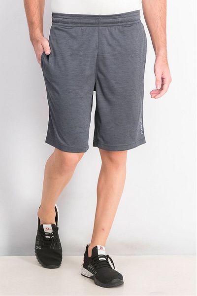 Head Men Sportswear Fit Drawstring Brand Logo Print Training Shorts, Grey