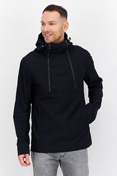Lyle & Scott Men Solid Hooded Jacket, Black