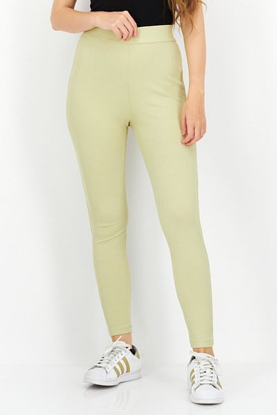 NA-KD Women Rip Long Knitted Leggings, Beige