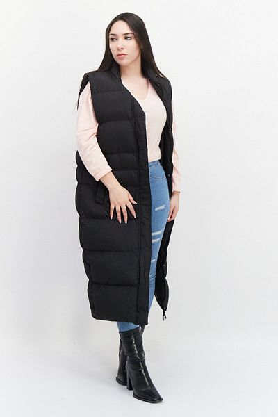 French Connection Women Quilted Sleeveless Puffer Coat, Black