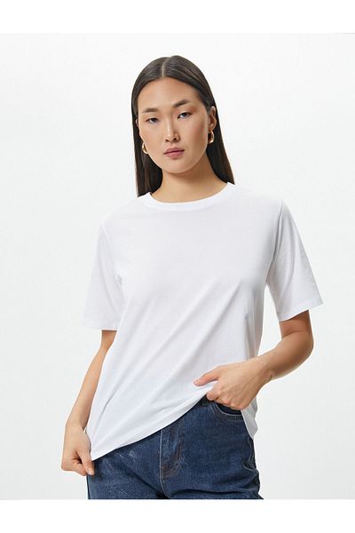 Koton Basic T-Shirt Short Sleeve Cotton