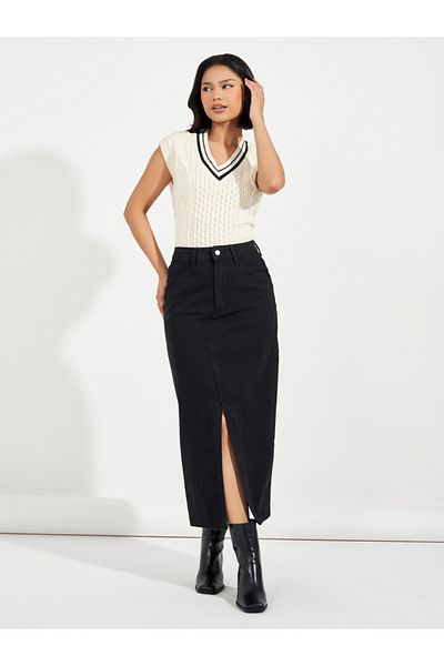 İpekyol Slit Straight Cut Skirt