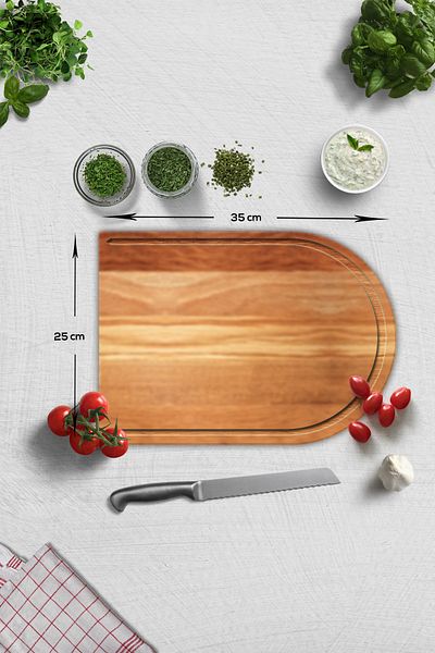 Decorita Satina Glass Cutting Board - Oval Edge, 25cm X 35cm |   Channeled Table