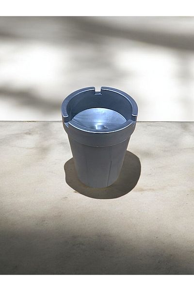 Mia Plastic Grey Unscented Ashtray - Ashtray - Unscented Ashtray