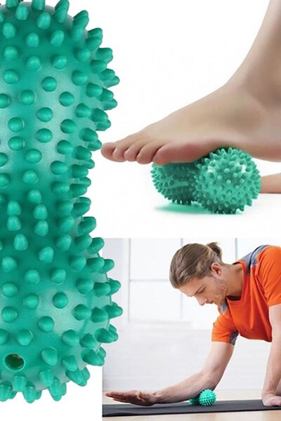 MAROKEN Dikenli Masaj Topu Duyu Uyarıcı El Ayak Vücut Egzersiz Topu Fizik Tedavi Evde Masaj