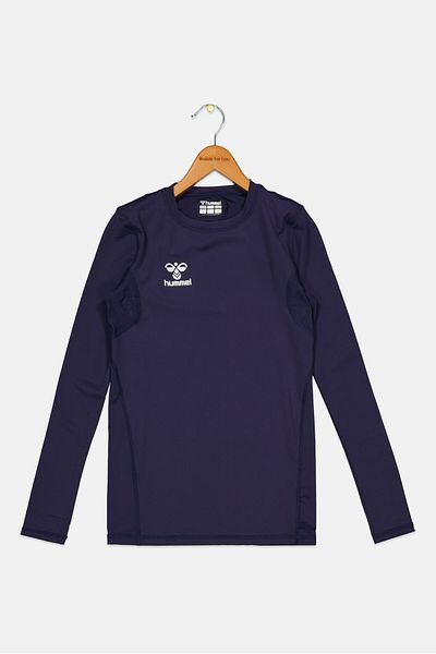 hummel Kids Boy Sportswear Fit Brand Logo Training T-Shirt, Navy