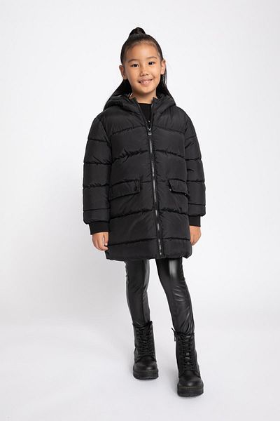 DeFacto Mädchen – wasserabweisende Pufferjacke mit Kapuze A2528a823au