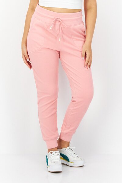 Bearpaw بنطلون رياضي نسائي سادة برباط، وردي