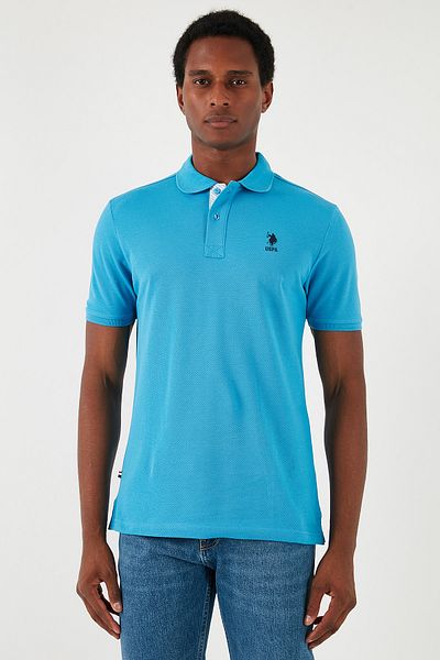U.S. Polo Assn. U.S. Polo Logo Мъжка тениска с поло яка - 100% памук, нормална кройка G081Sz 0111794832