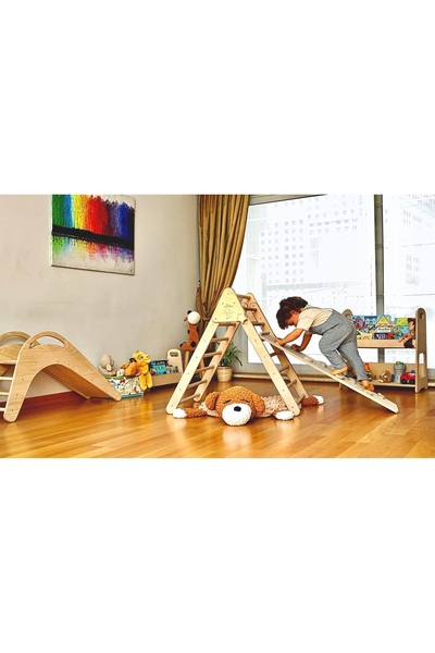 KIDOPPO Pikler Triangle and Climbing Ramp