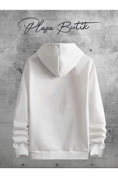 Plaza Butik Hanorac Teelab Rabbit, unisex, cu tăietură relaxată, supradimensionată, din bumbac, cu glugă, cu 3 fire