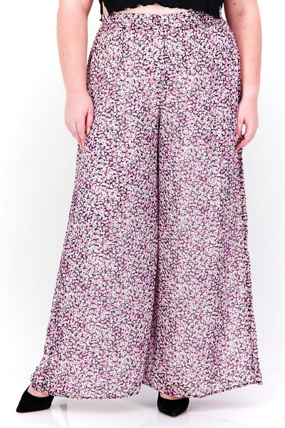 Riley & Rae Women Wide Leg Floral Palazzo Pants, Pink