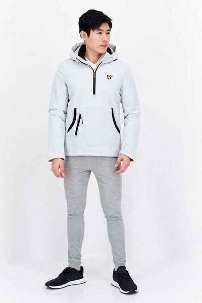 Lyle & Scott Men Brand Logo Bomber Jackets, Light Grey