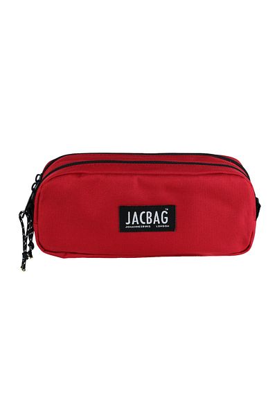 Jacbag علبة أقلام رصاص مزدوجة الحقيبة - علبة أقلام ذات مقصورة مزدوجة