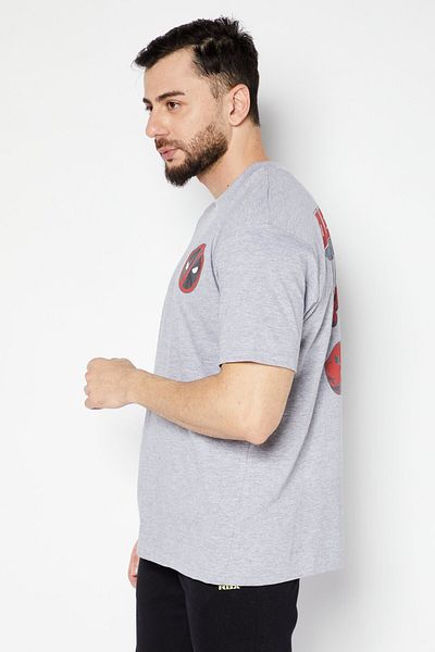 Marvel Men Crew Neck Short Sleeve Graphic T-shirt, Grey