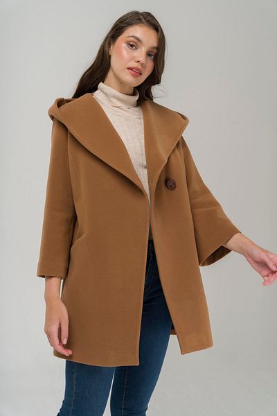 Olcay Hooded Tie Waist Coat TABA 3359