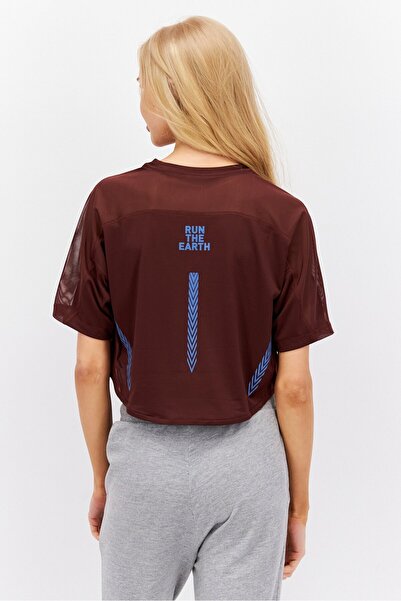 Puma x Koche Women Sportswear Fit Short Sleeve Training Top, Chocolate