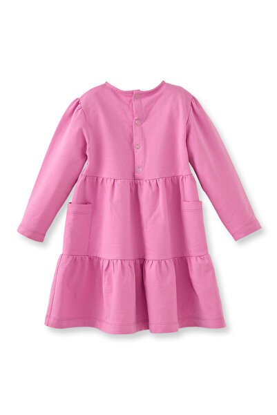 Maya And Luca Κορίτσια - Βασικό φόρεμα με μακρυμάνικο δύο κλωστές