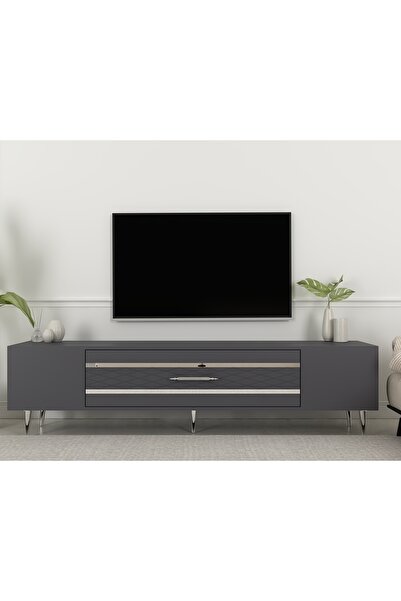 cantek DEKOLP2CT TV SEHPASI ANTRASİT-GÜMÜŞ