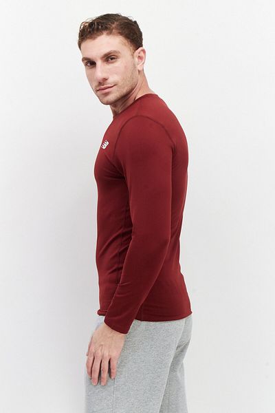 New Balance Men Sportswear Fit Long Sleeves Training Sweatshirt, Maroon