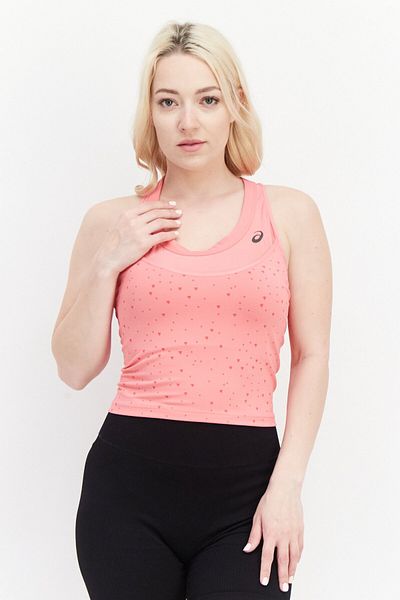 Asics Kadın Spor Giyim Fit Kolsuz Koşu Üstü, Pembe