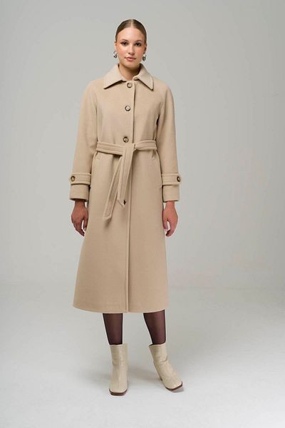 Olcay Shirt Collar Raglan Sleeve Medium Length Coat BEIGE 3945