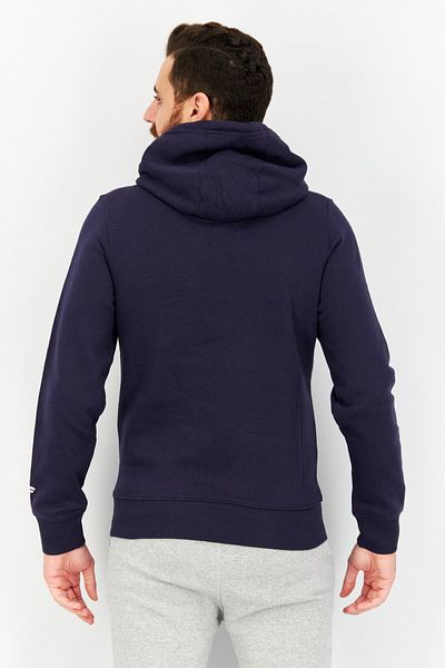 NHL Men Drawstring Graphic Long Sleeve Fleece Sweatshirt, Navy