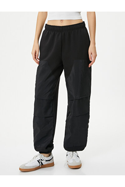 Koton Şardonlu Jogger Eşofman Altı Paraşüt Kumaş Detaylı Cepli Rahat Kalıp