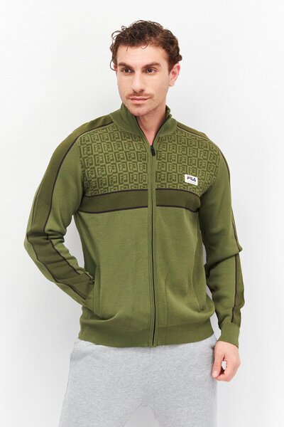 Fila Men Sportswear Fit Long Sleeves Outdoor Sweatshirt, Olive