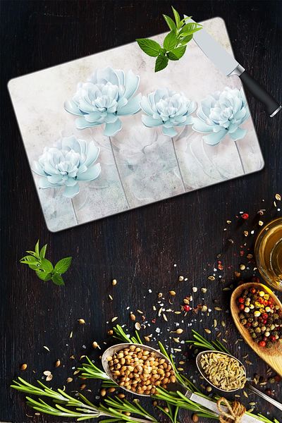 Saban Glass Cutting Board - 30X40 Cm, Model 90
