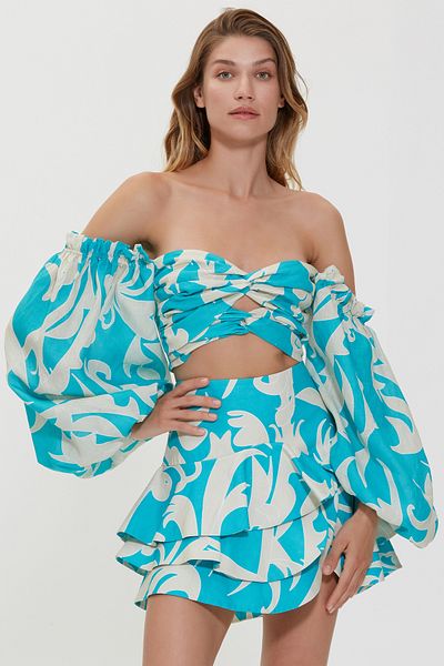 Dahlia Bianca Vanessa Blouse