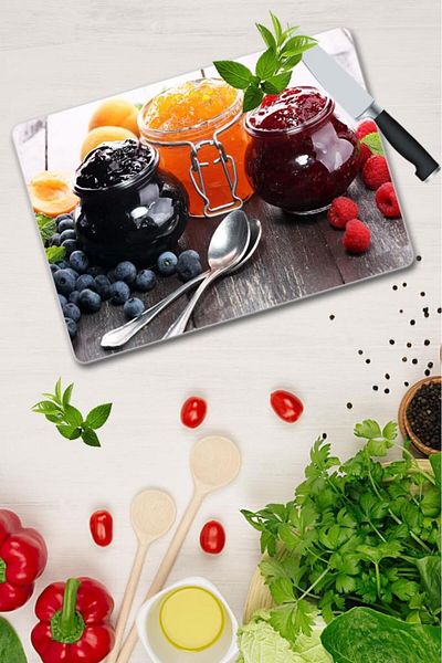 Saban 30X40 cm Glass Cutting Board Blackbuns