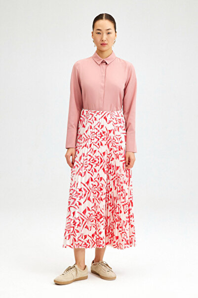 Touché Privé PATTERNED PLEATED SKIRT