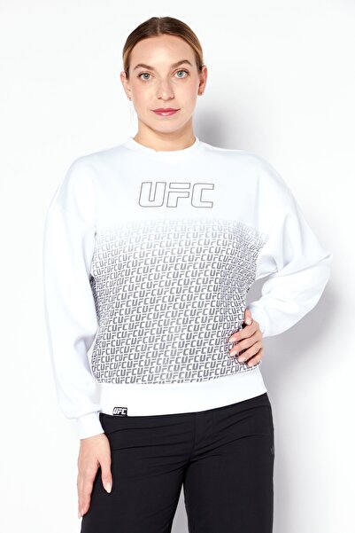 UFC Women Sportswear Fit Long Sleeves Training Sweatshirt, White
