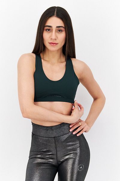 adidas Women Padded Training Medium Support EQT Sports Bra, Green
