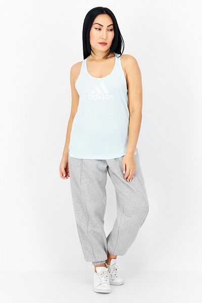 adidas Women Sportswear Fit Sleeveless Training Tank Tops, Light Blue