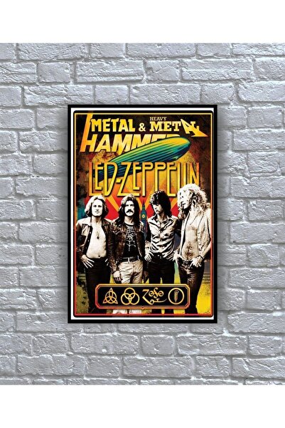 icase Poster al trupei Led Zeppelin Copertă album Tablou pe lemn