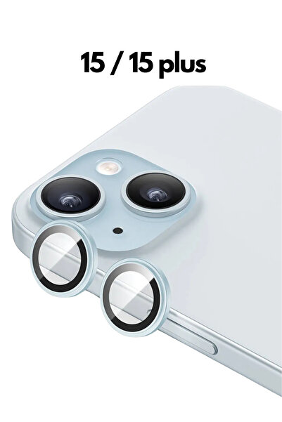 favorscase Iphone 15 Iphone 15 Plus Uyumlu Kamera Koruma Renkli Lens Koruyucu...