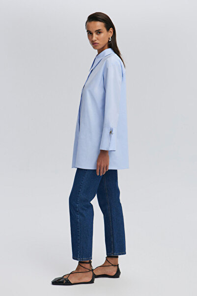 Touché Privé Cămașă din popelin - Manșetă lată