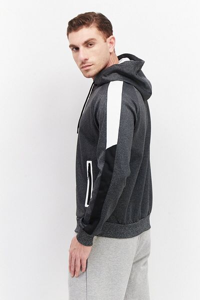 Cultura New York Men Sportswear Fit Full Zip Hoodie, Grey