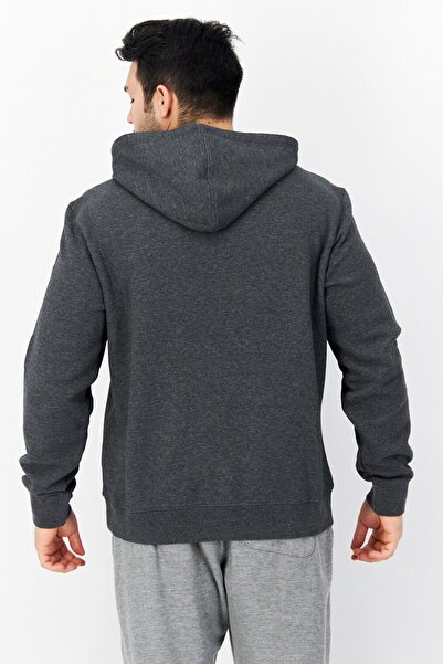 Perry Ellis Men Graphic Hooded Sweatshirt, Charcoal