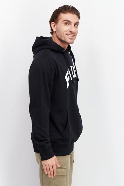 French Connection Men Brand Logo Hooded Fleece Sweatshirt, Marine