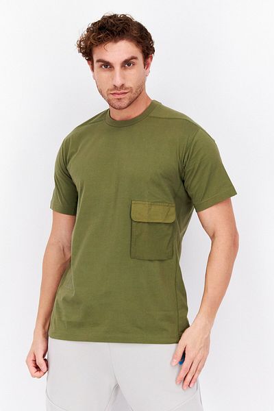 adidas Men Sportswear Fit Short Sleeve Training T-Shirt, Olive