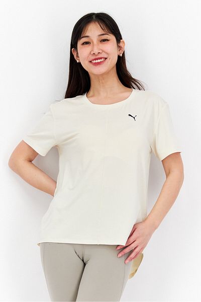 Puma Women Sportswear Fit Training Short Sleeve T-shirt, Off White