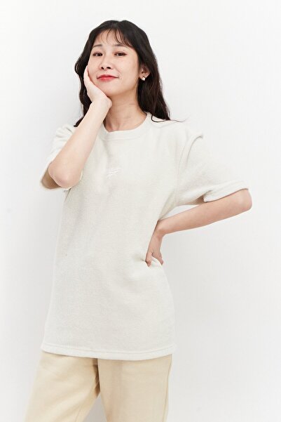 Reebok Women Sportswear Fit Short Sleeve Training T-shirt, Beige