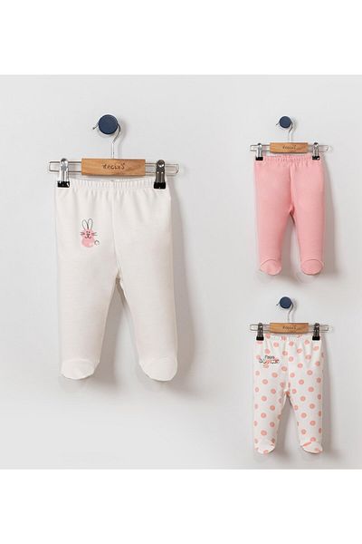 Lolons Rabbit Themed Pink Color Baby Girl Booties Bottom Jewelry